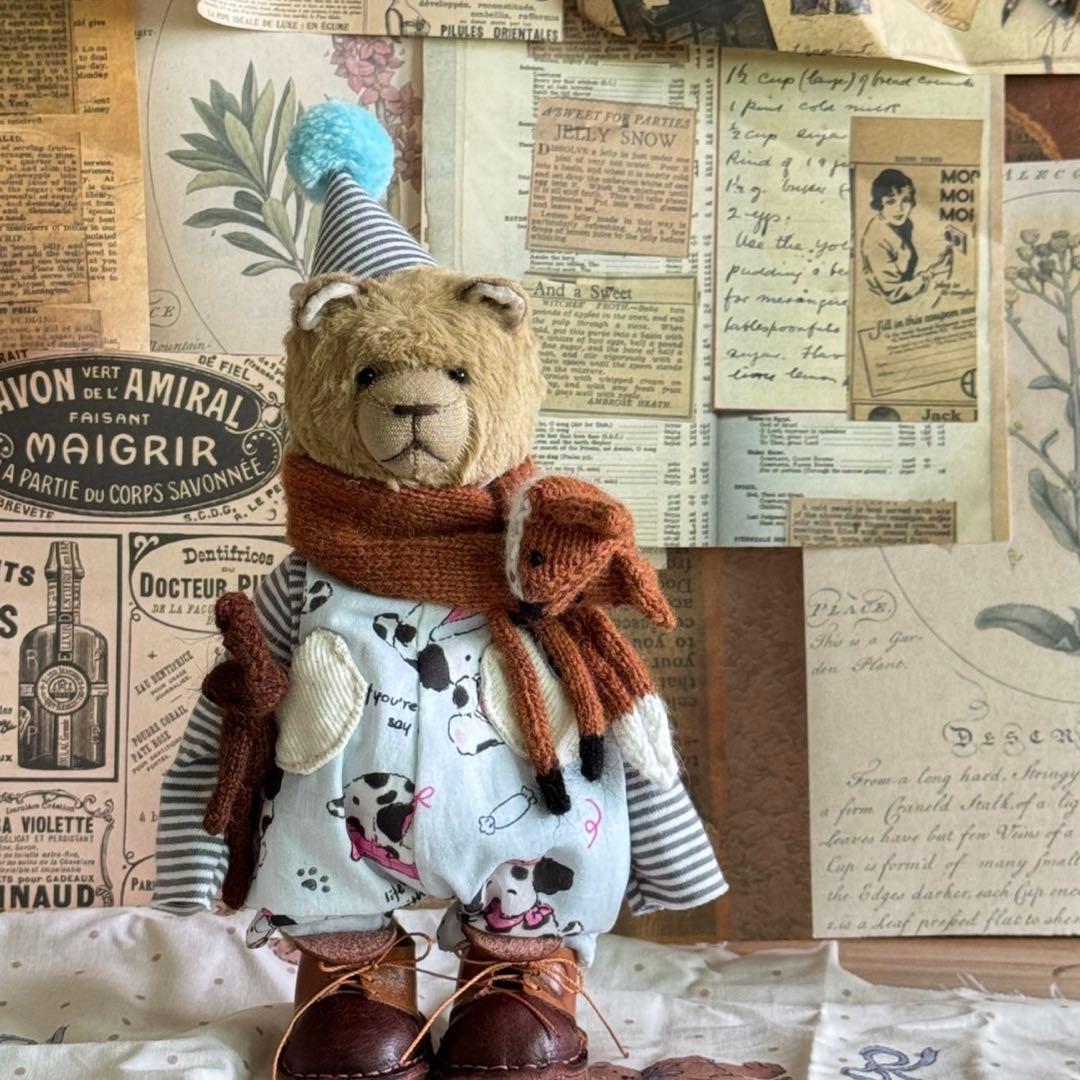 大人しいくまさん キャラメル アーティストベア テディベア 海外作家様 熊