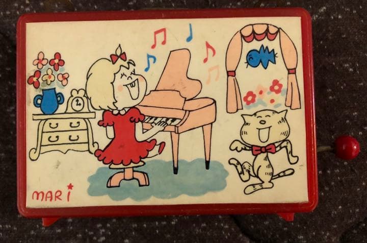 昭和レトロ　天地真理 手動式オルゴール