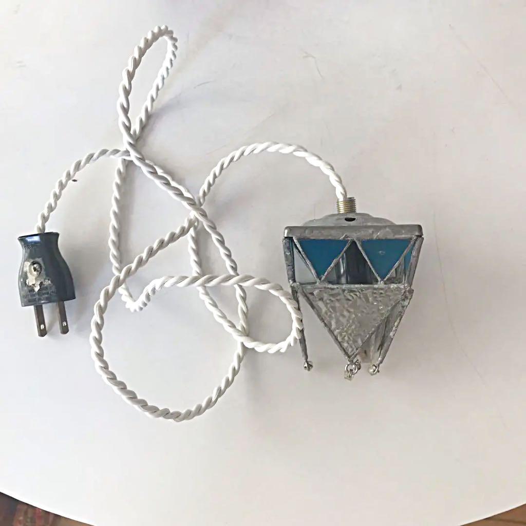 ヴィンテージパーツ ステンドグラス 照明 ライト ミニ