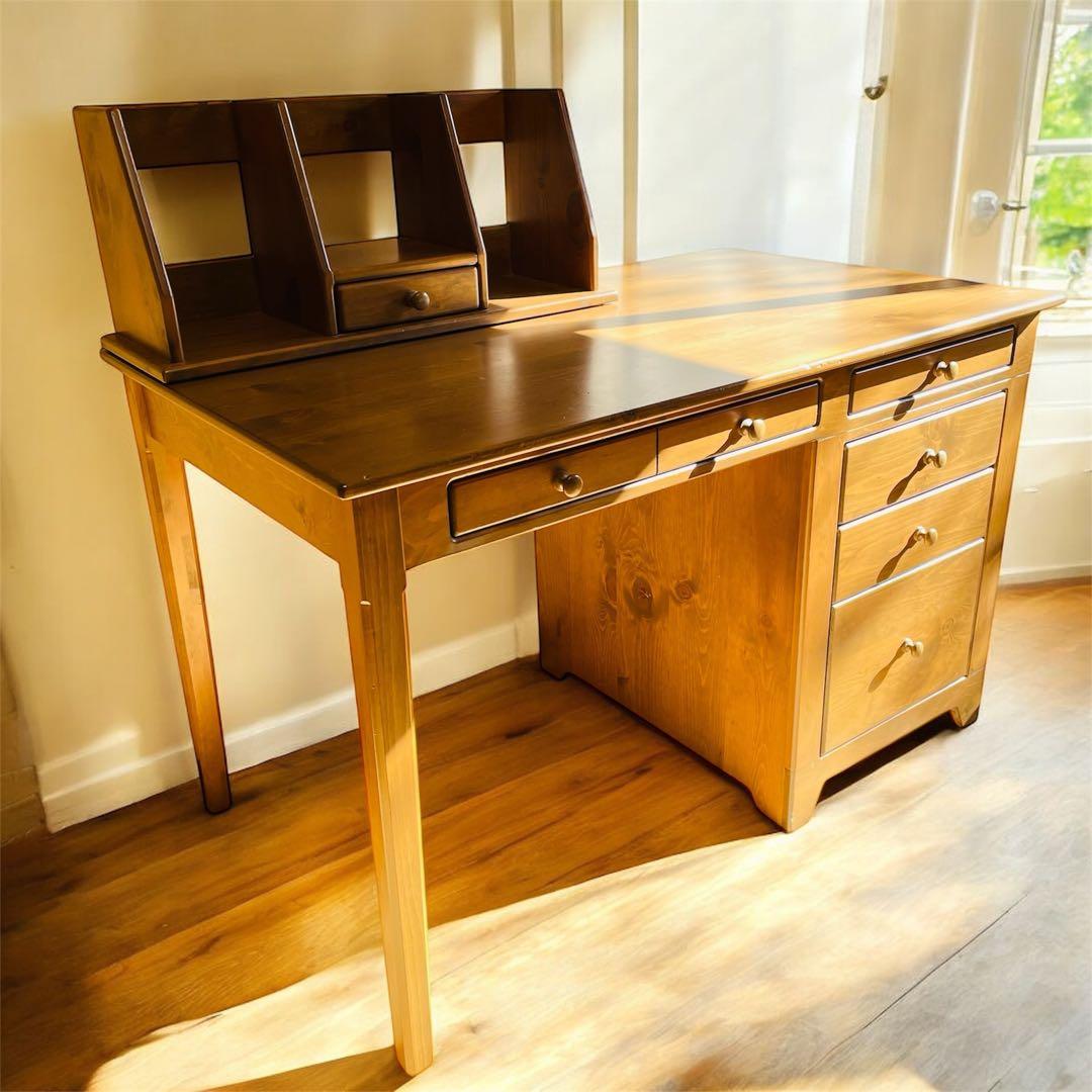 送料無料 enfant アンファン 学習机 書斎机 作業机 カントリー 家具