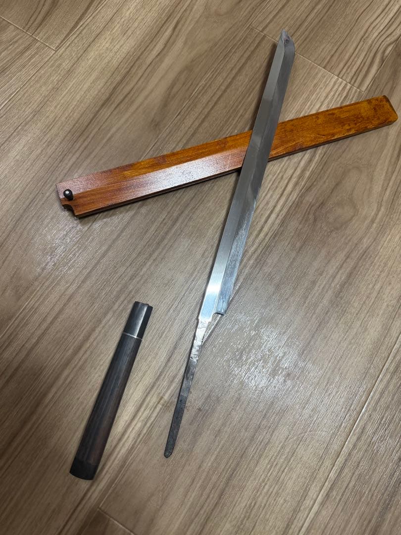 玄海正国　先丸　タコ引き　包丁　尺一　水焼本焼