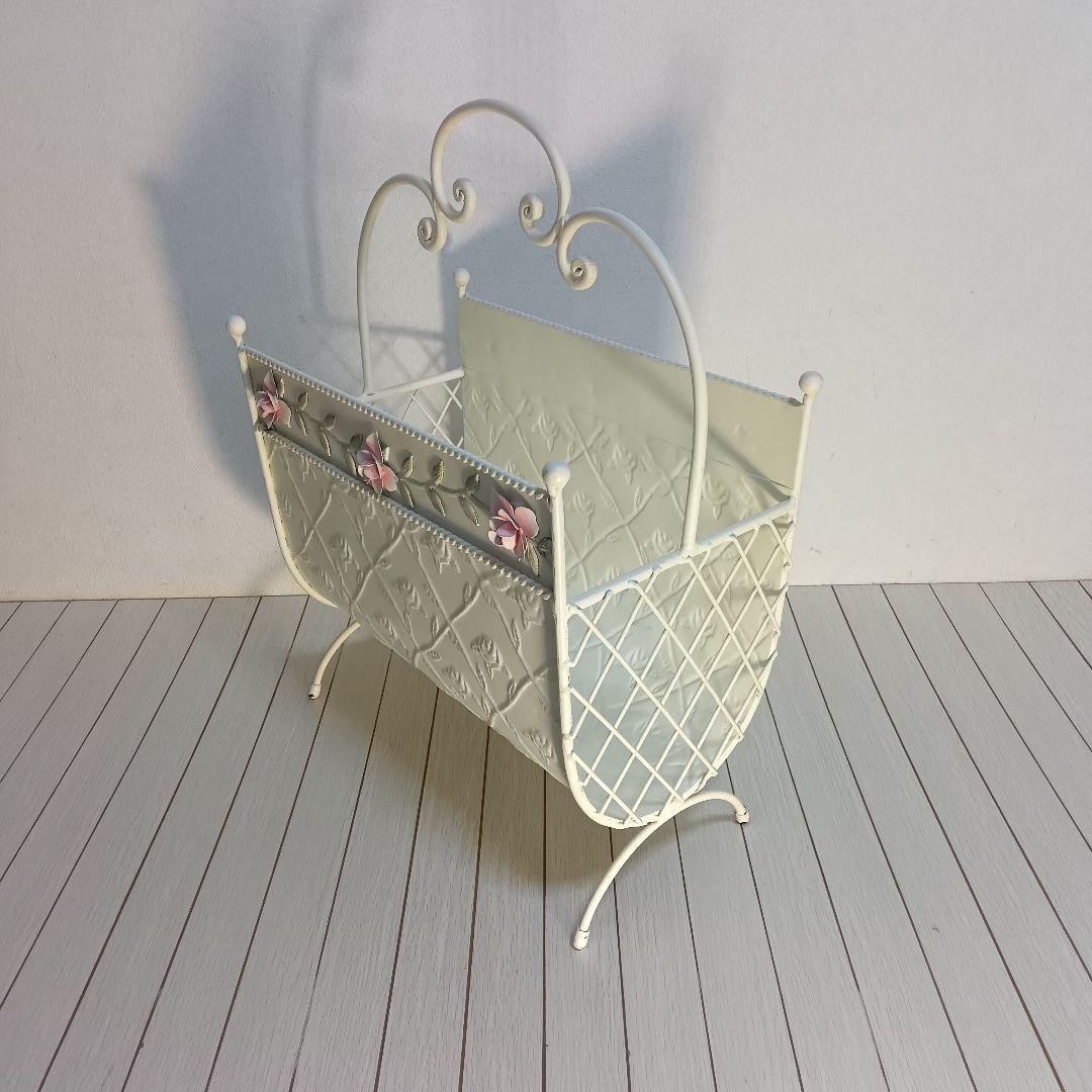 ロココ調　薔薇　マガジンラック　姫系インテリア