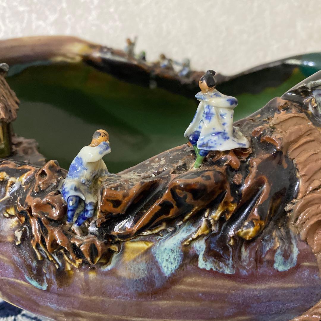 隅田焼大鉢石黒香ニ井上良斎