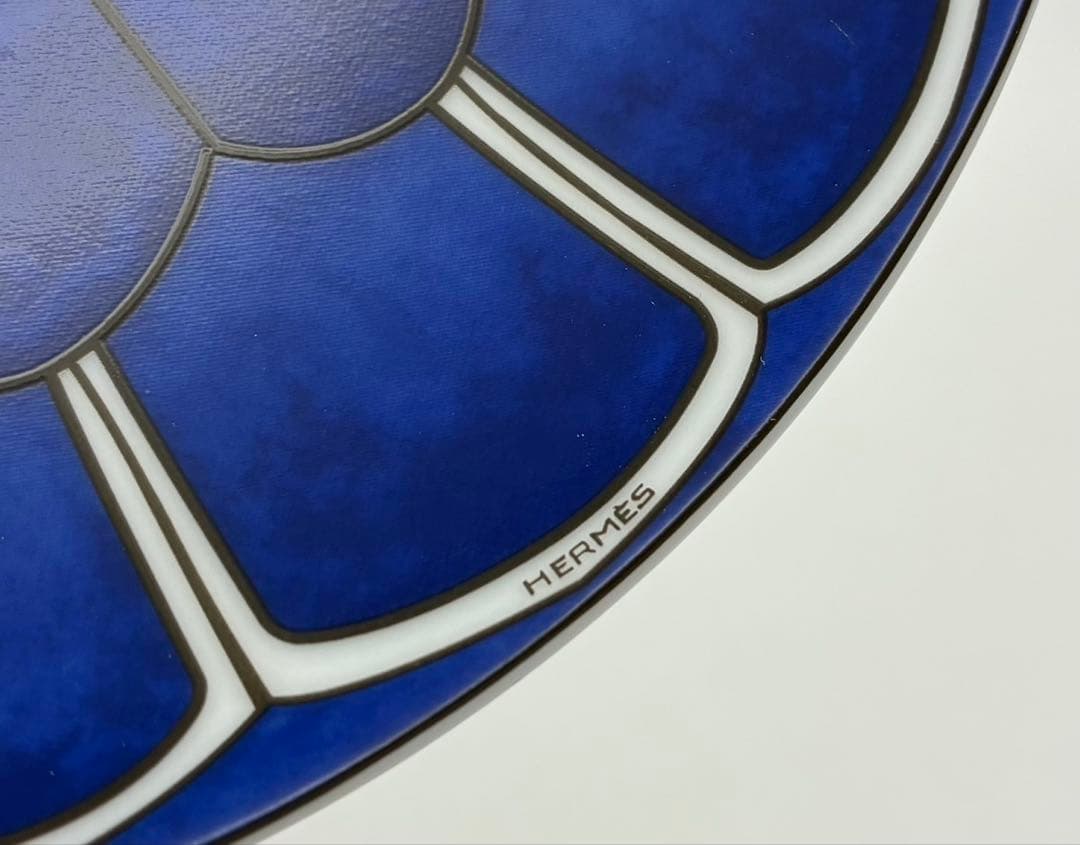 【未使用 希少】HERMES ブルーダイユール 16cm プレート 2枚