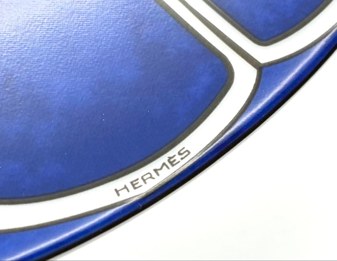 【未使用 希少】HERMES ブルーダイユール 16cm プレート 2枚