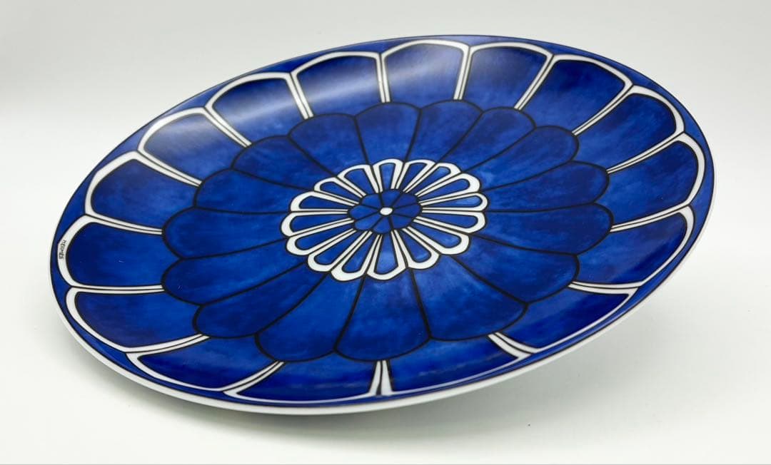 【未使用 希少】HERMES ブルーダイユール 16cm プレート 2枚