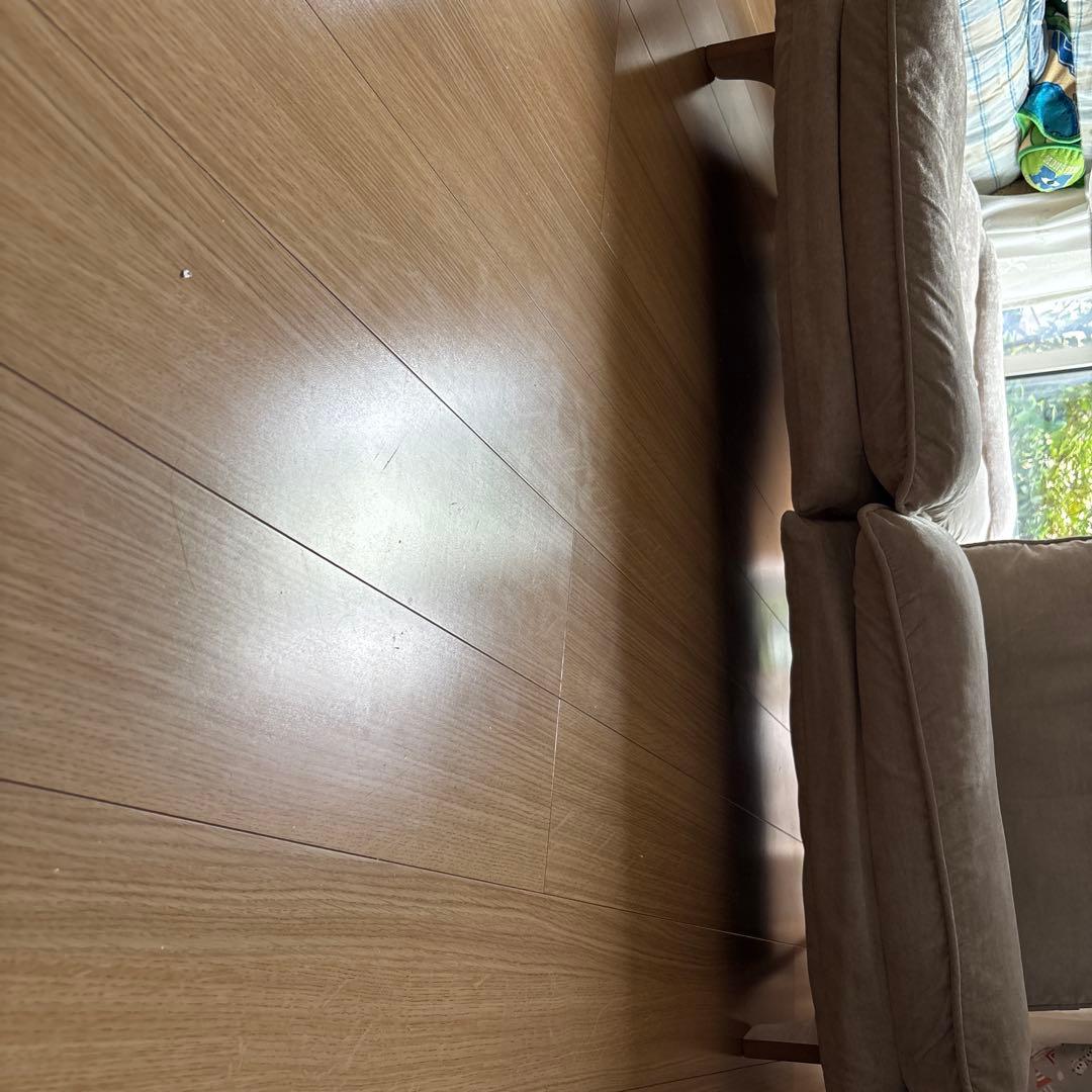 ベージュモダンソファ2人掛け 左右共180℃リクライニング可能　嬉しいハイバック