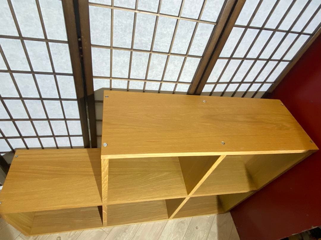 ✨大人気✨無印良品　スタッキングシェルフ　オーク3段+追加2段