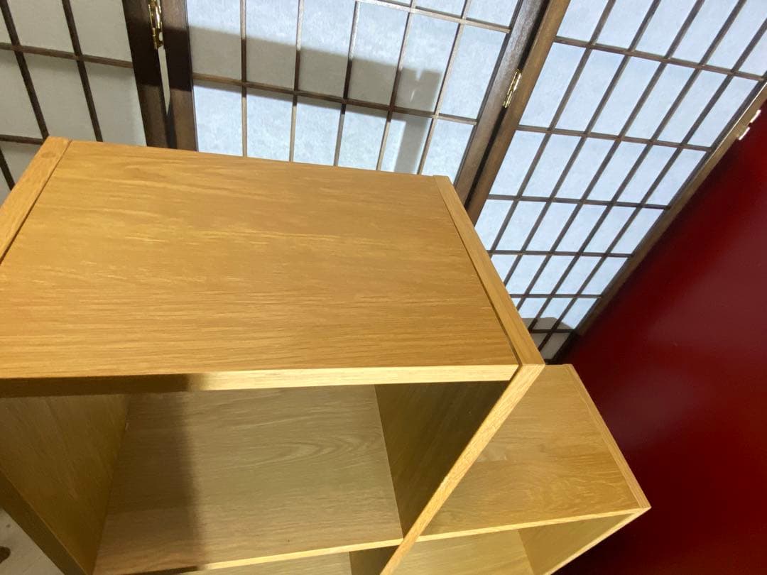 ✨大人気✨無印良品　スタッキングシェルフ　オーク3段+追加2段