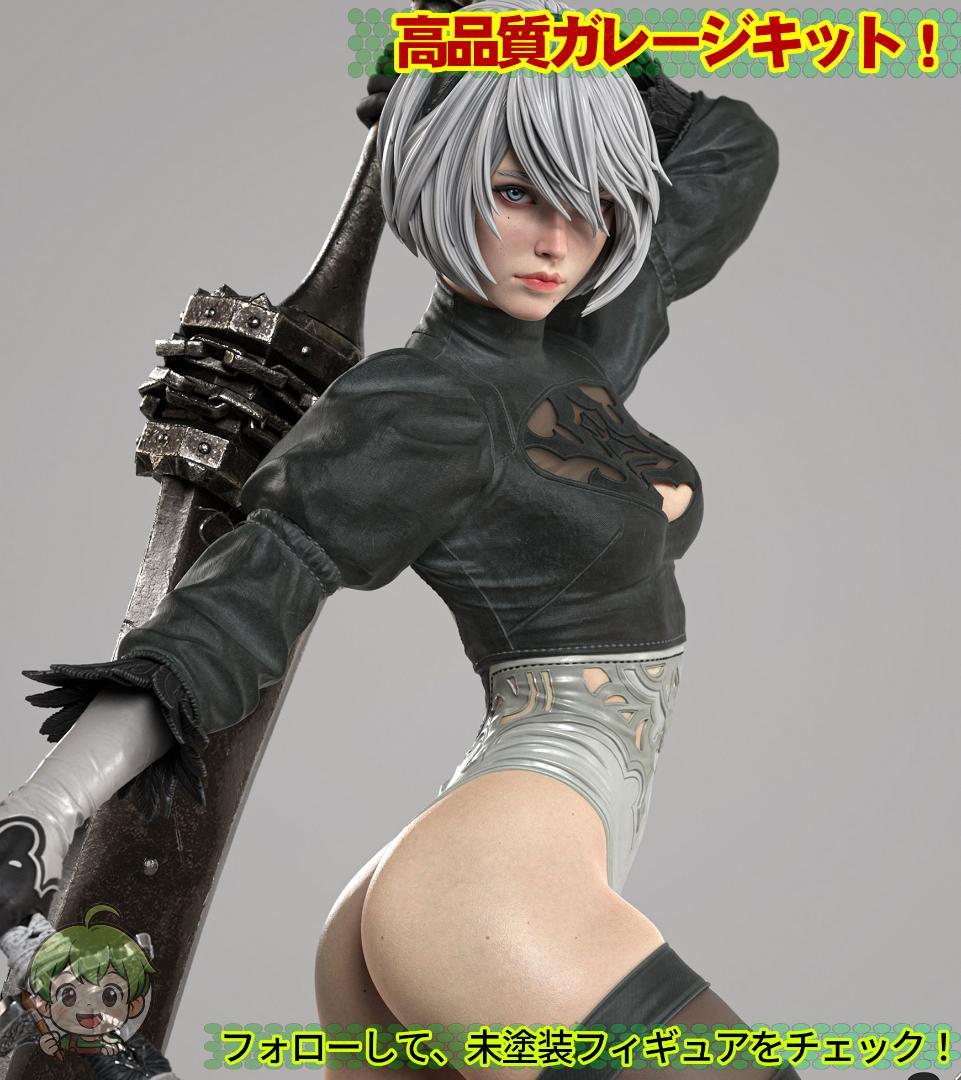1/6 未塗装 未組立 フィギュア ガレージキット 【 2B NieR 】 - メルカリ