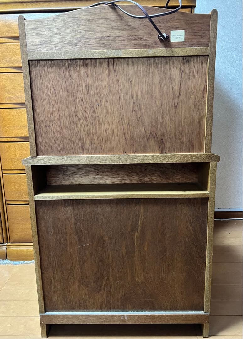 木製ドレッサー 鏡台 化粧台 コンセント 開閉式ミラー 収納付椅子