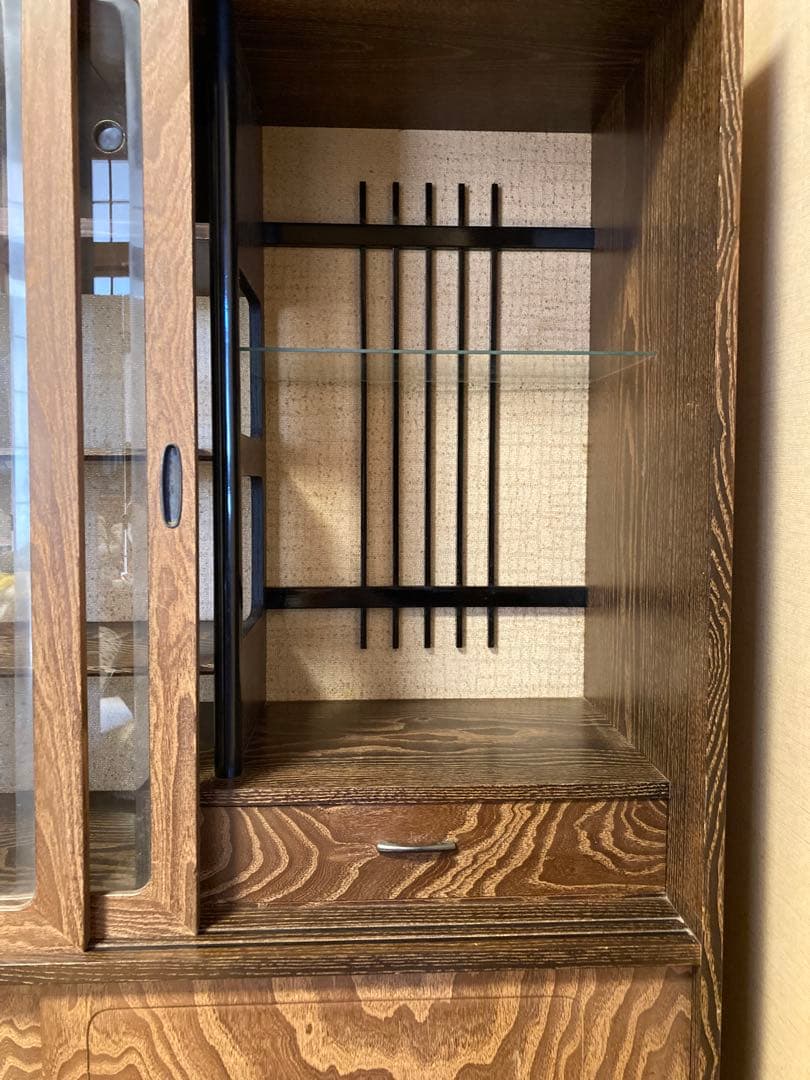 水屋箪笥　茶箪笥　飾り棚　昭和レトロ