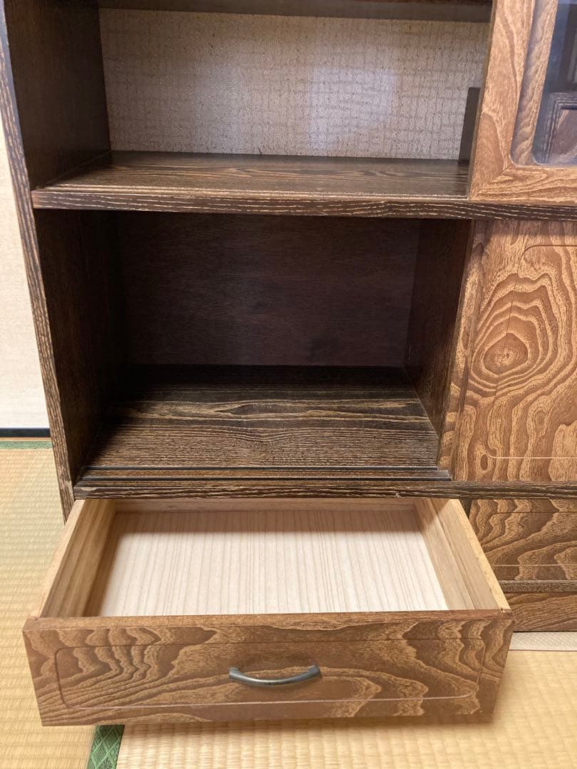 水屋箪笥　茶箪笥　飾り棚　昭和レトロ