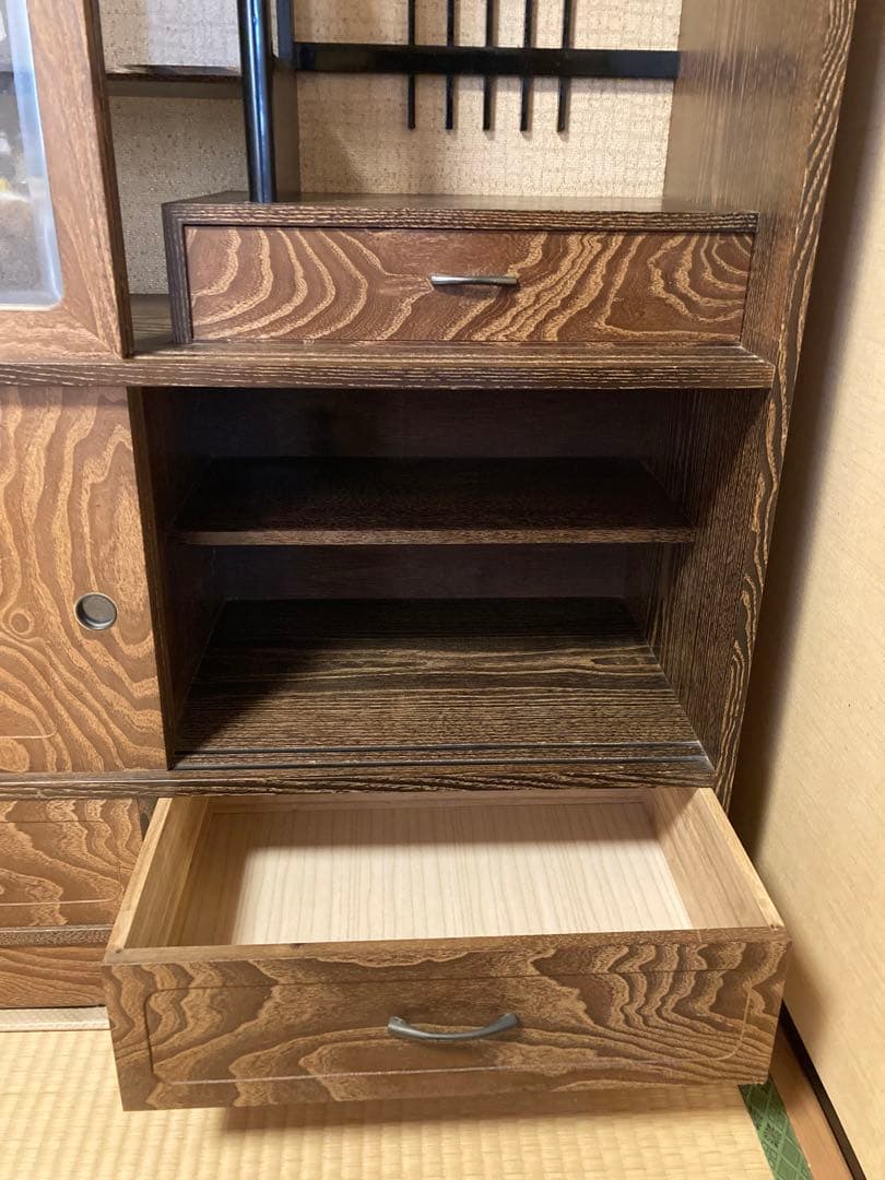 水屋箪笥　茶箪笥　飾り棚　昭和レトロ