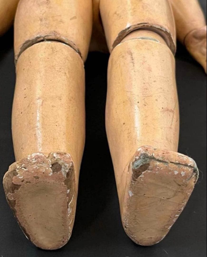 アンティークフレンチフランスビスクドールジュモー ドールレトロ陶器人形ドレス