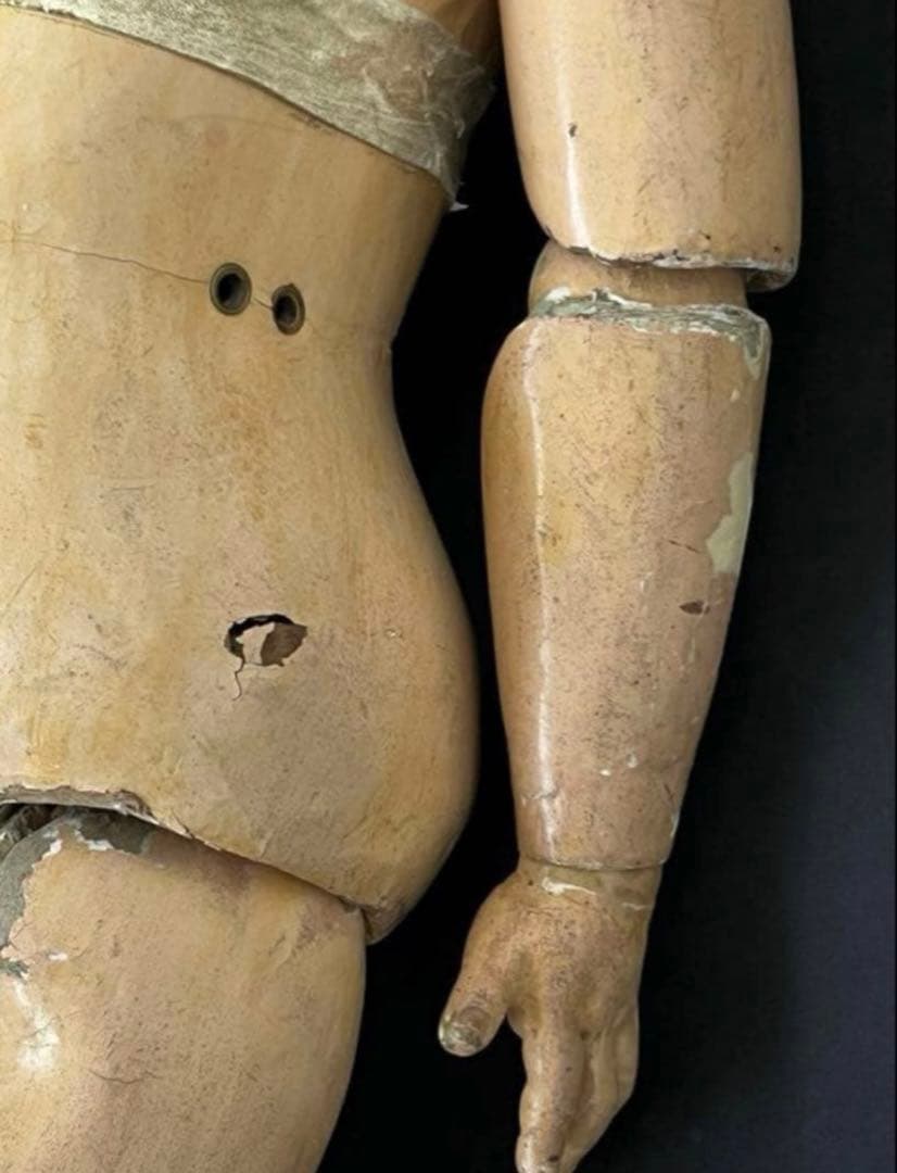 アンティークフレンチフランスビスクドールジュモー ドールレトロ陶器人形ドレス