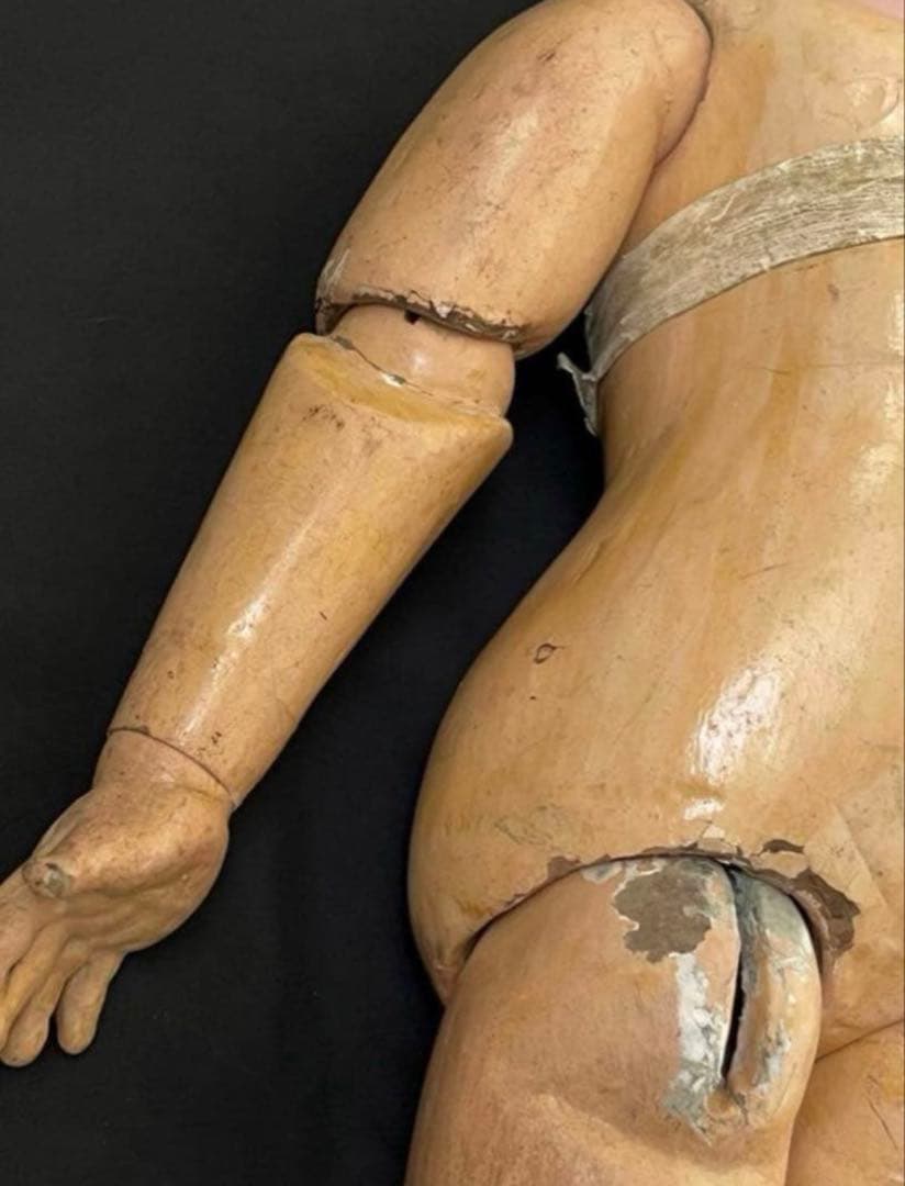 アンティークフレンチフランスビスクドールジュモー ドールレトロ陶器人形ドレス