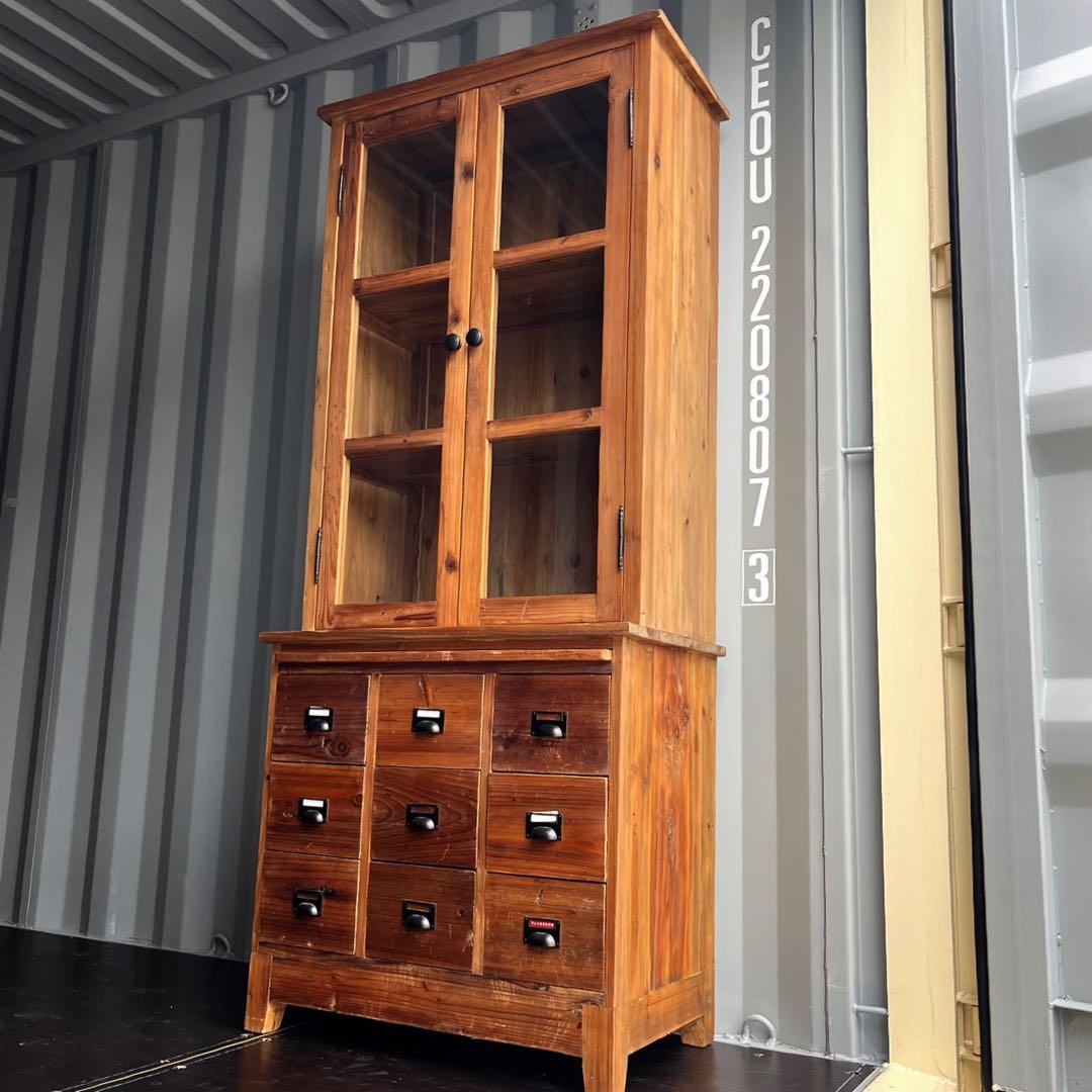 取付無料！関家具 クラッシュゲート 古材アンティーク風ナチュラルキッチンボード✨