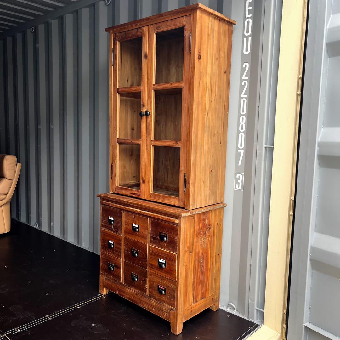 取付無料！関家具 クラッシュゲート 古材アンティーク風ナチュラルキッチンボード✨