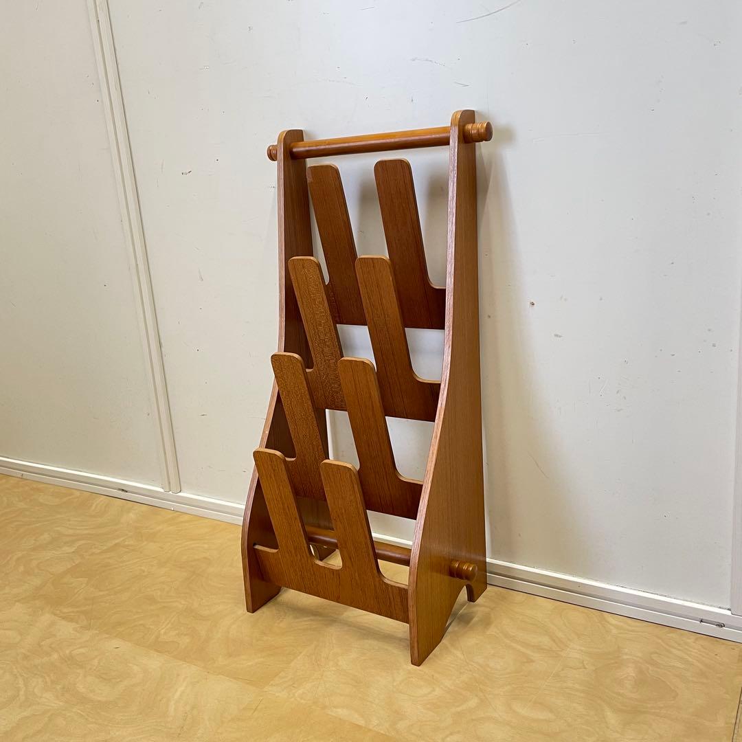 ルンルン 希少 ビンテージ サイトーウッド スリッパラック 4足