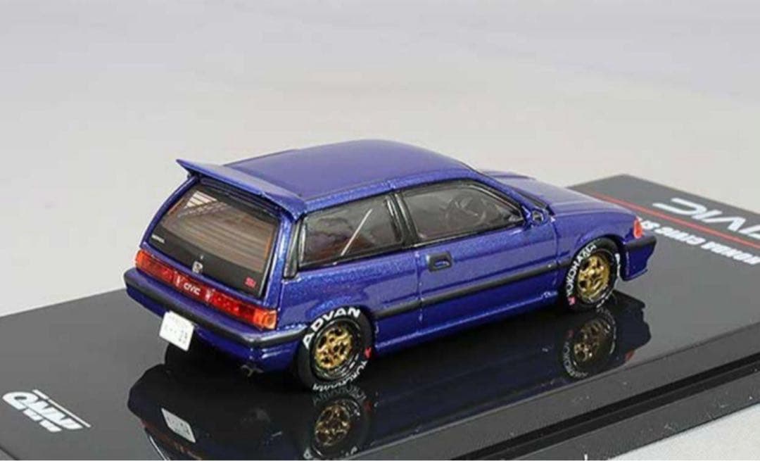 イノモデル 1/64 ホンダ ワンダーシビック Si E-AT ダークブルー