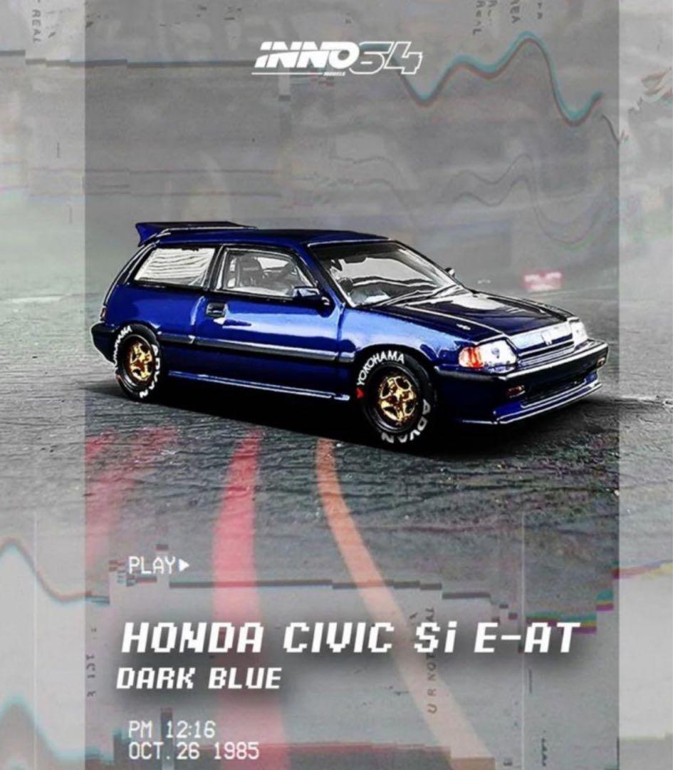 イノモデル 1/64 ホンダ ワンダーシビック Si E-AT ダークブルー