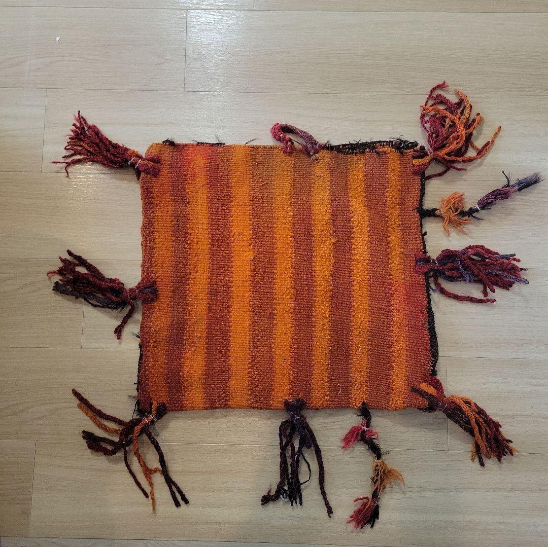 カラッシュ族の70年代のヴィンテージ・バッグ(キリム・手作り・硬貨・・貝殻