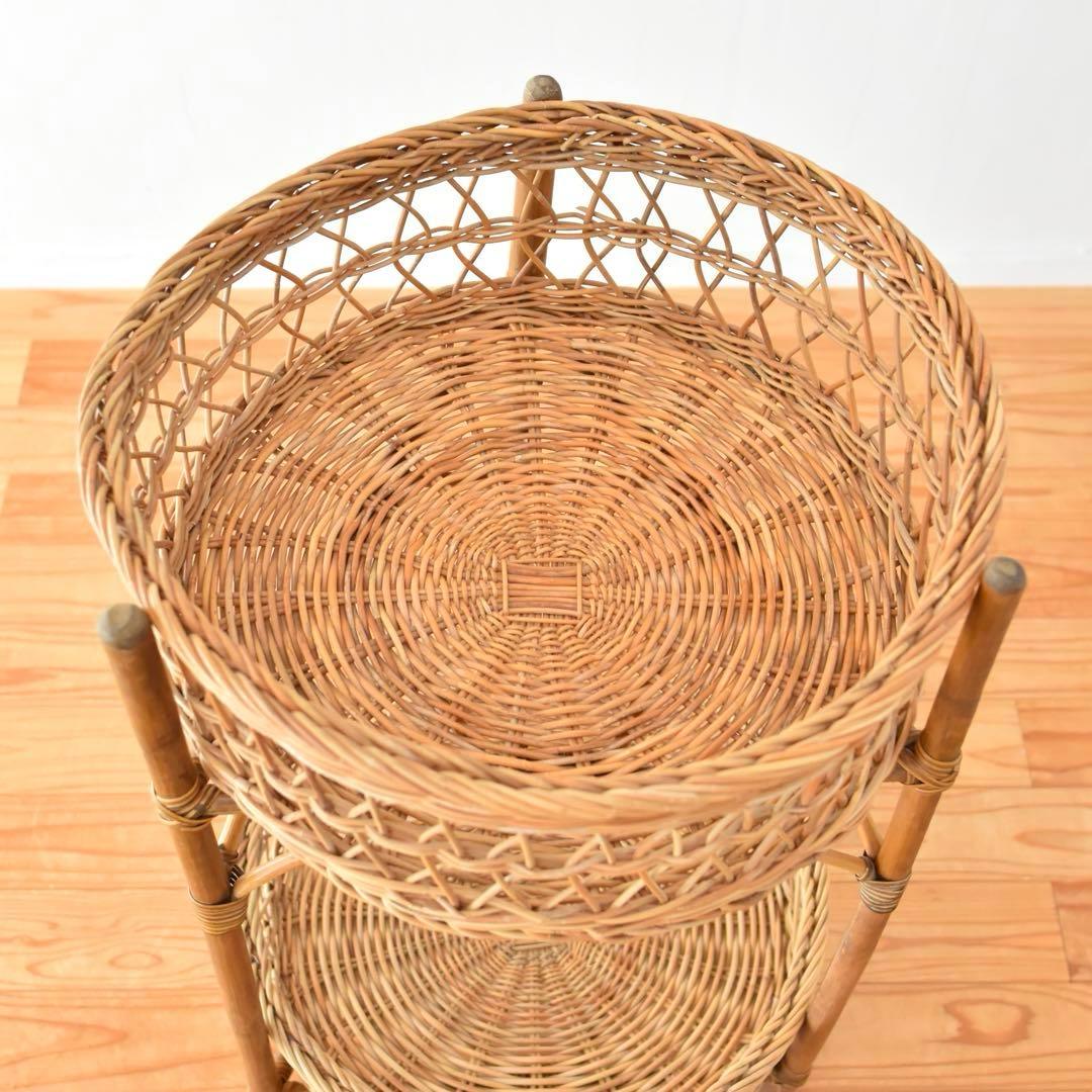 ランドリーバスケット　籐　ラタン　竹　バンブー