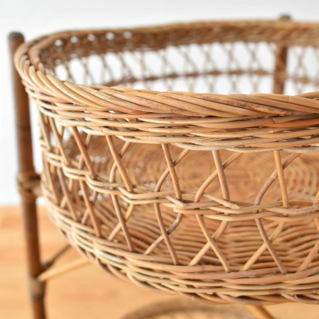 ランドリーバスケット　籐　ラタン　竹　バンブー
