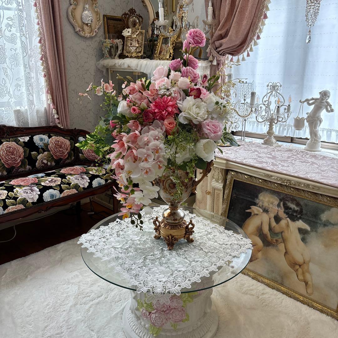 超大型 ロココ調 フラワーアレンジ 造花