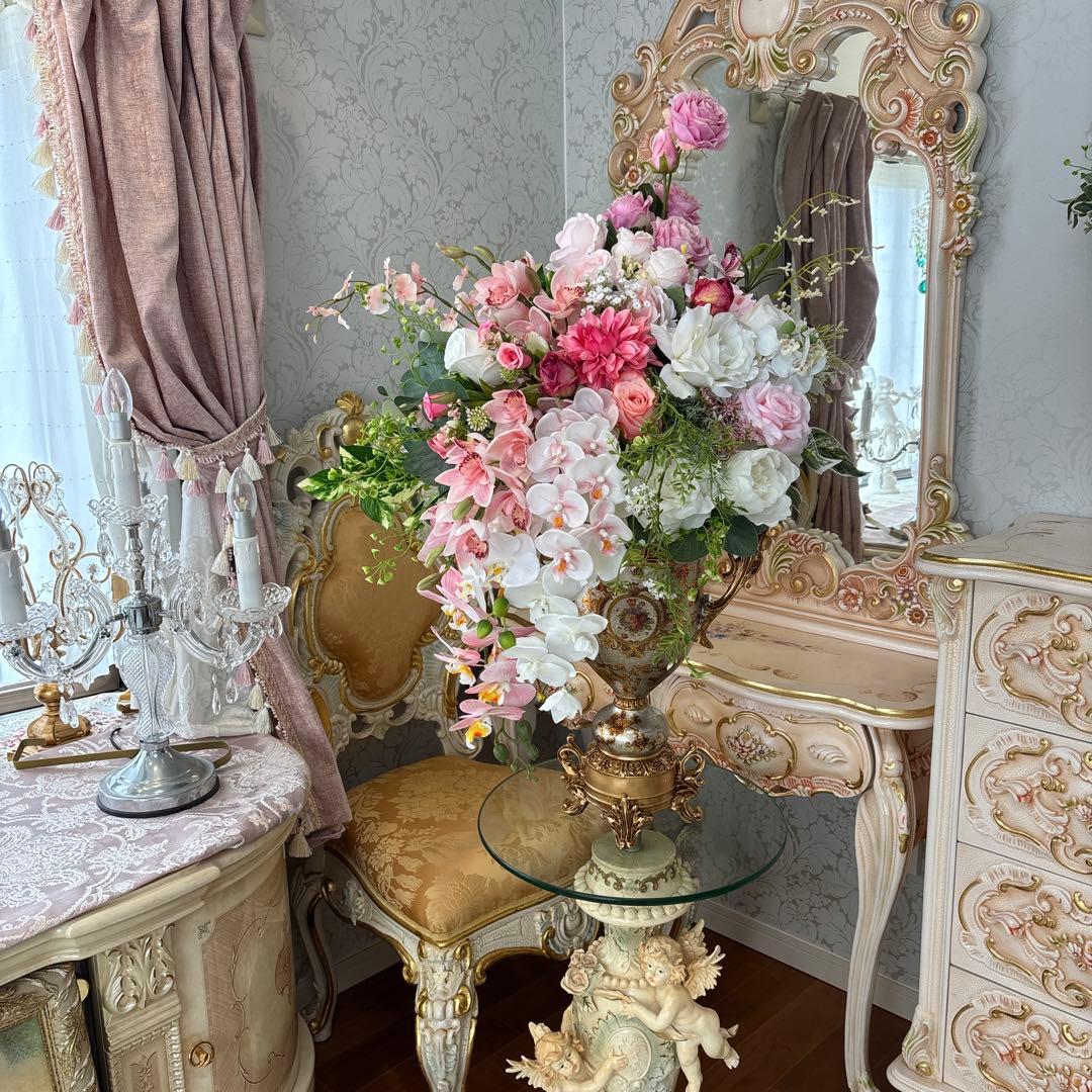 超大型 ロココ調 フラワーアレンジ 造花