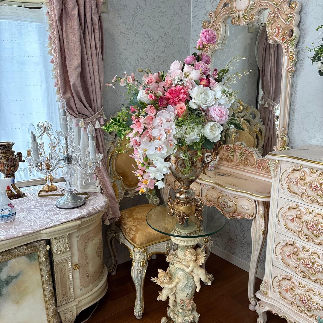 超大型 ロココ調 フラワーアレンジ 造花
