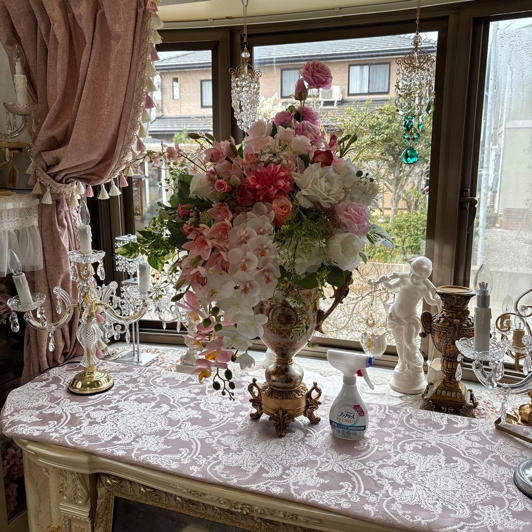 超大型 ロココ調 フラワーアレンジ 造花