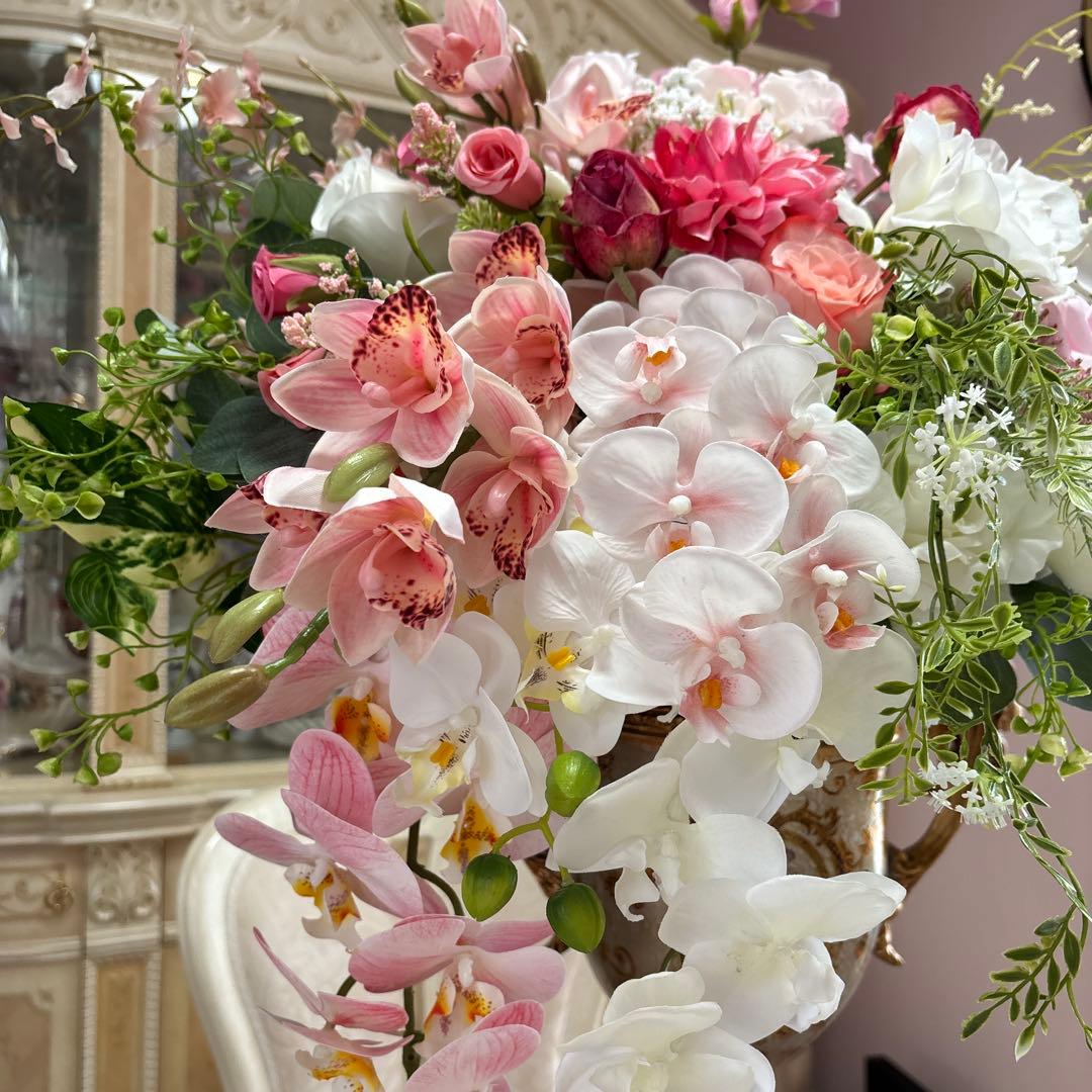 超大型 ロココ調 フラワーアレンジ 造花
