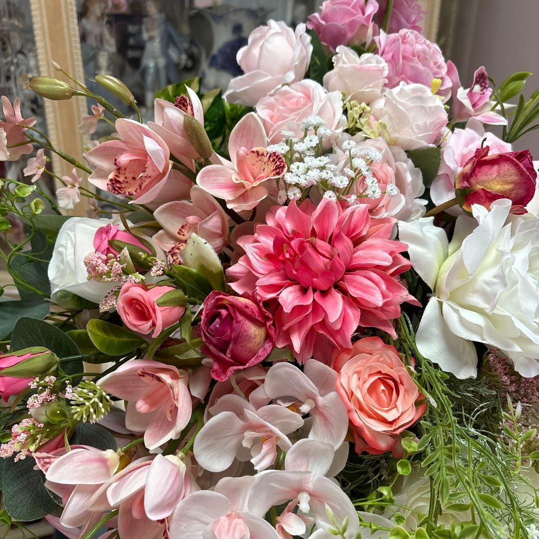 超大型 ロココ調 フラワーアレンジ 造花