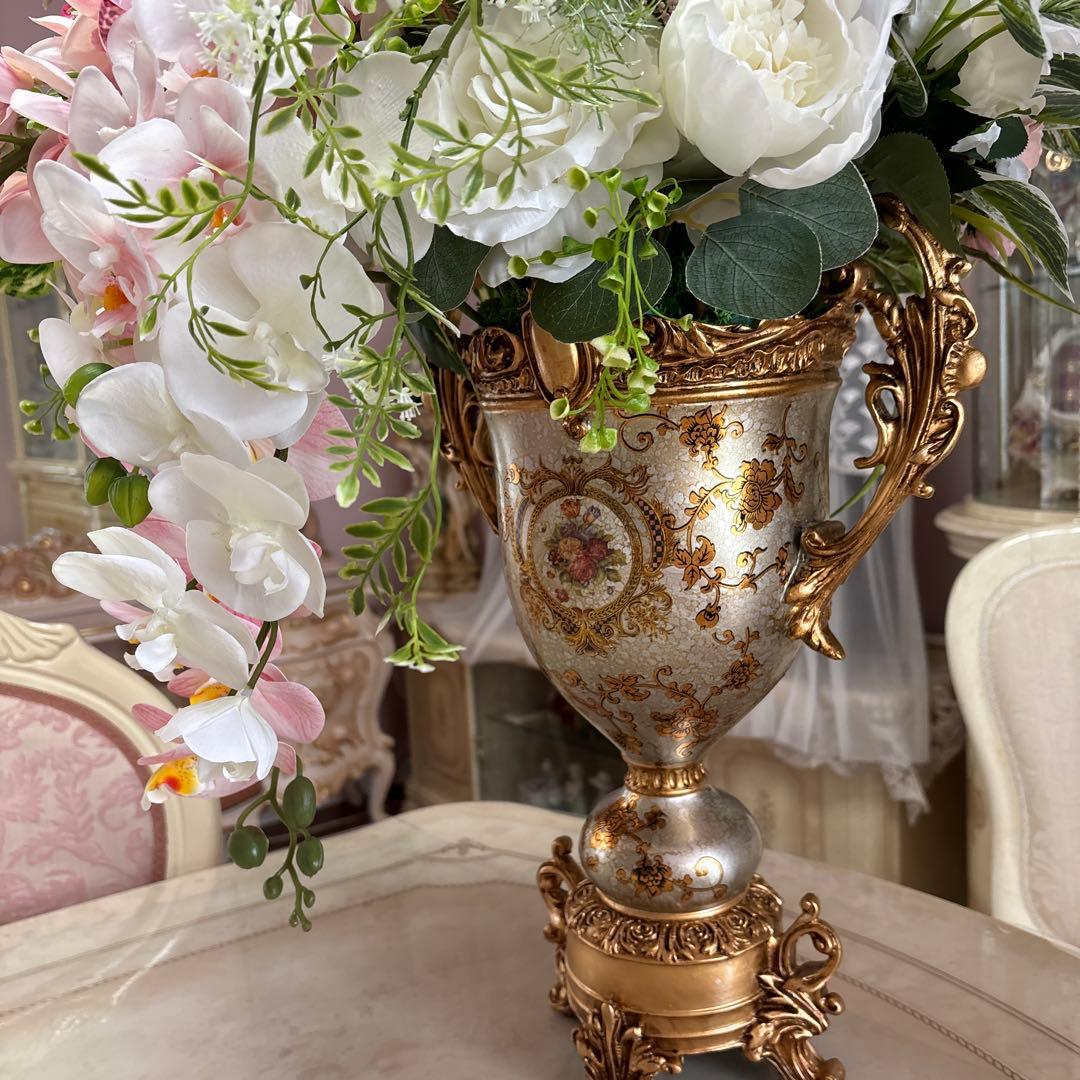 超大型 ロココ調 フラワーアレンジ 造花