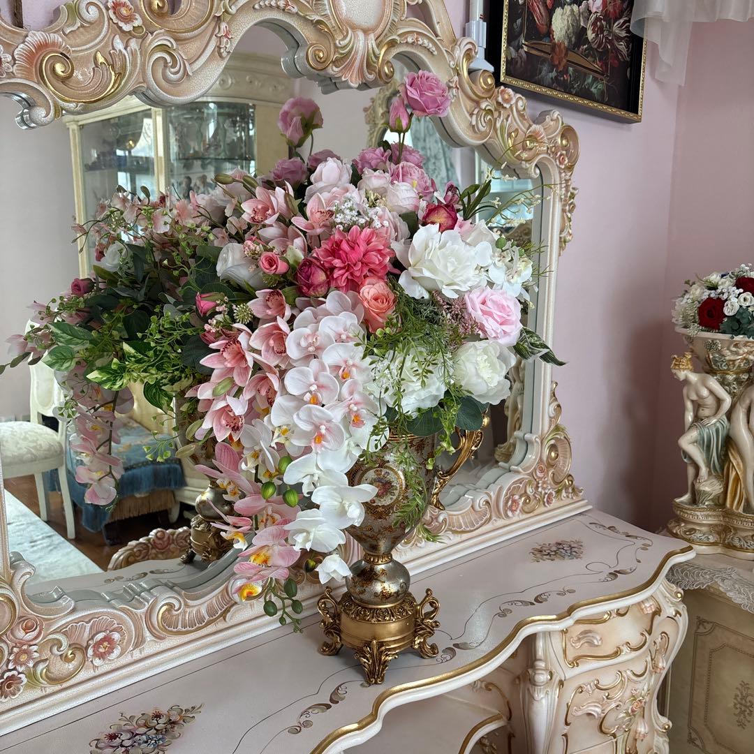 超大型 ロココ調 フラワーアレンジ 造花