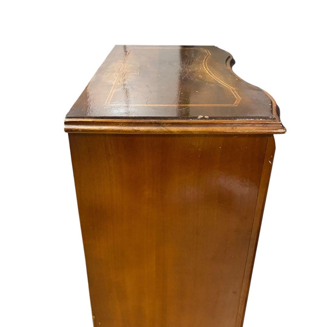 【イタリア製】アンティーク調 猫脚 4段チェスト 木製 クラシック