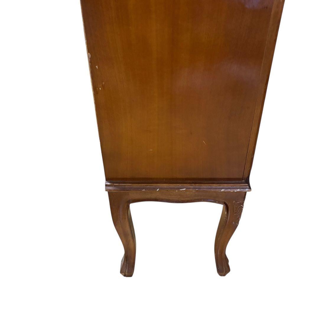 【イタリア製】アンティーク調 猫脚 4段チェスト 木製 クラシック