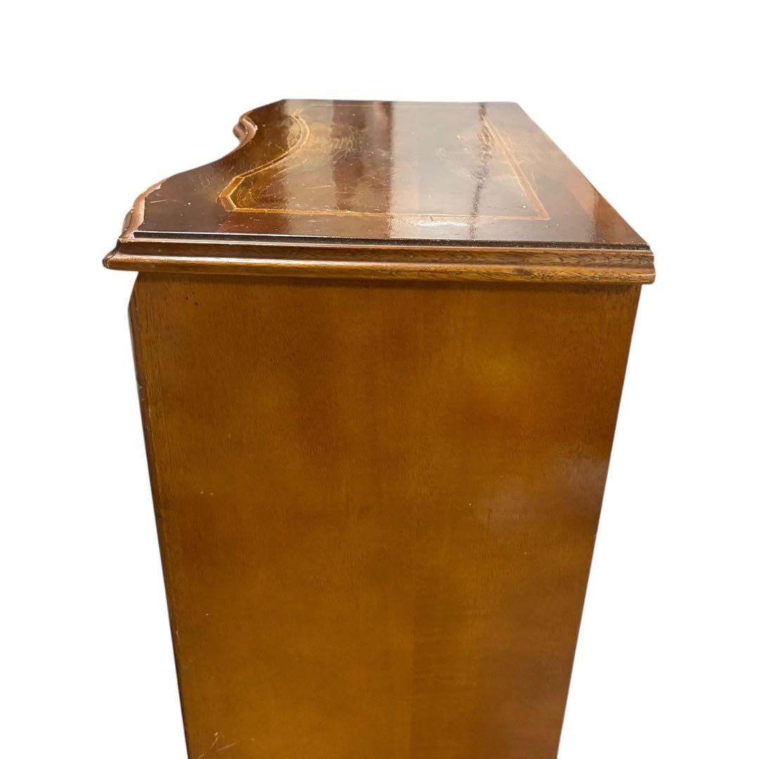 【イタリア製】アンティーク調 猫脚 4段チェスト 木製 クラシック