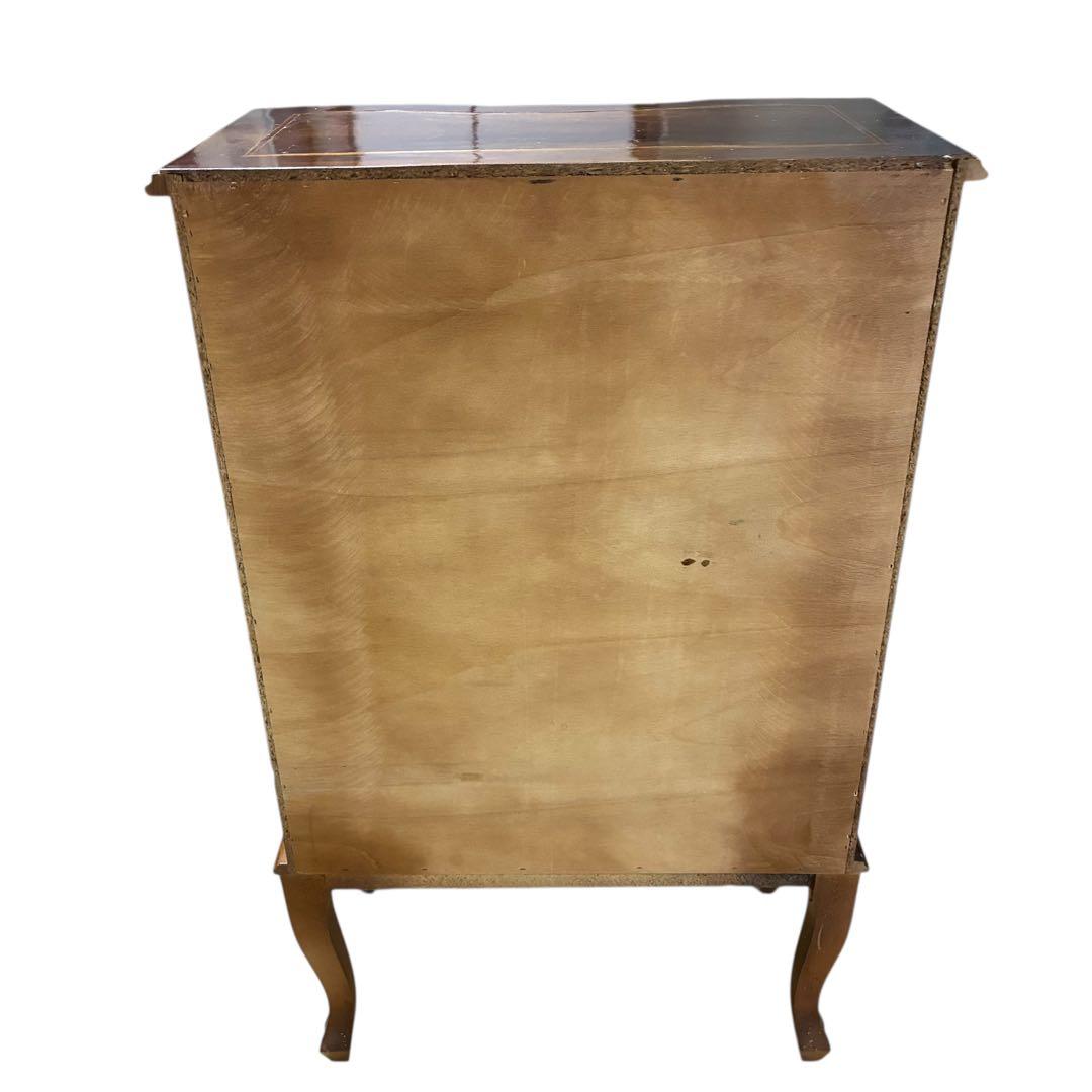 【イタリア製】アンティーク調 猫脚 4段チェスト 木製 クラシック