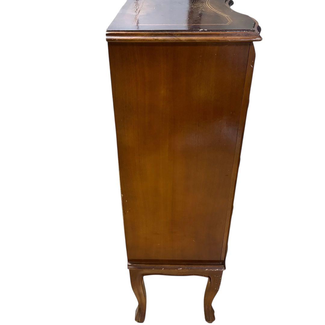 【イタリア製】アンティーク調 猫脚 4段チェスト 木製 クラシック