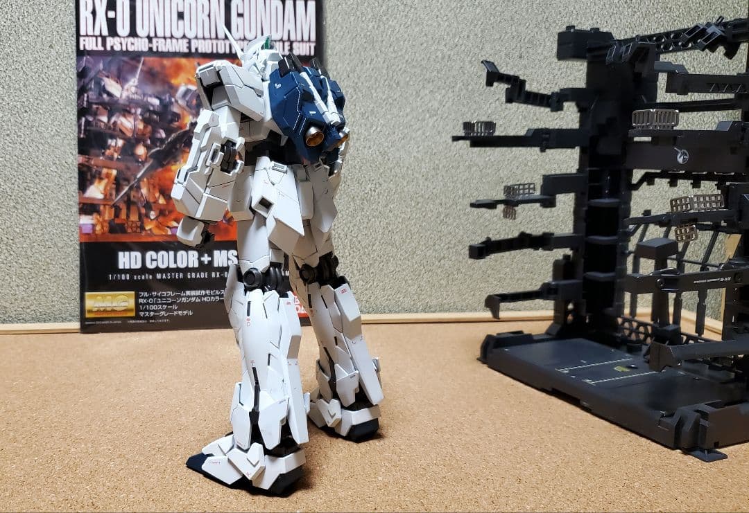 MG ユニコーンガンダム HD COLOR+MS CAGE 塗装済み完成品