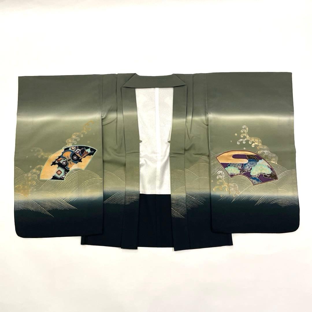 七五三 羽織セット 男の子 羽織 着物 長襦袢 半衿付き 5歳 No.138