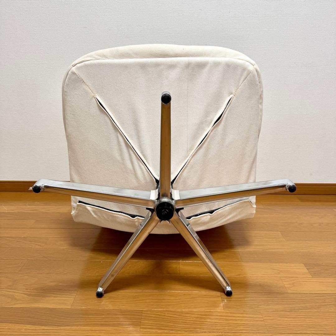 【AvE 】ohouse CAPER 回転チェア 1人掛け ホワイト