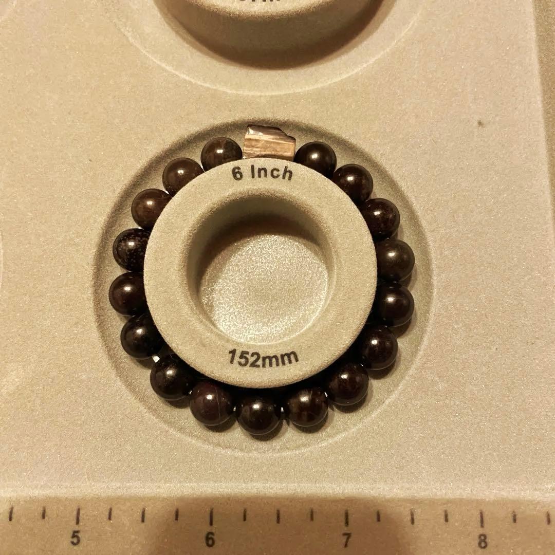 ぼ*ん様 天然石 ブレスレット 神居古潭石 チョコ　北海道　珪化木　デザインブレ