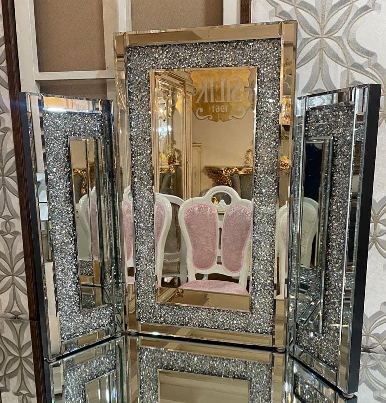 ドレッサー 3点セット ミラー家具 ディスプレイスタンド デスク