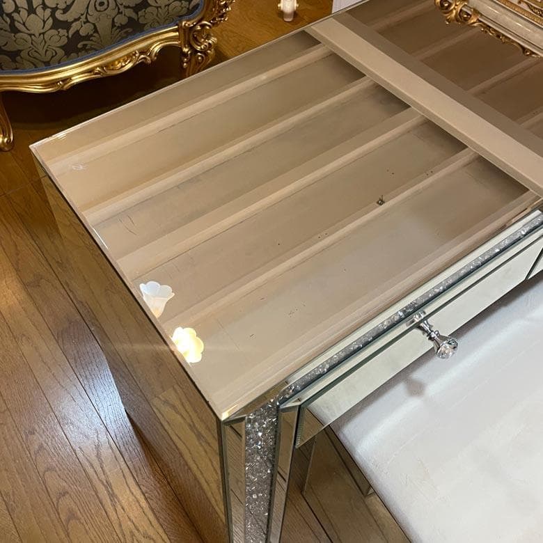 ドレッサー 3点セット ミラー家具 ディスプレイスタンド デスク