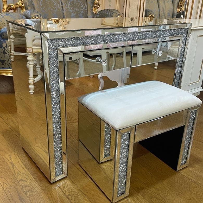 ドレッサー 3点セット ミラー家具 ディスプレイスタンド デスク