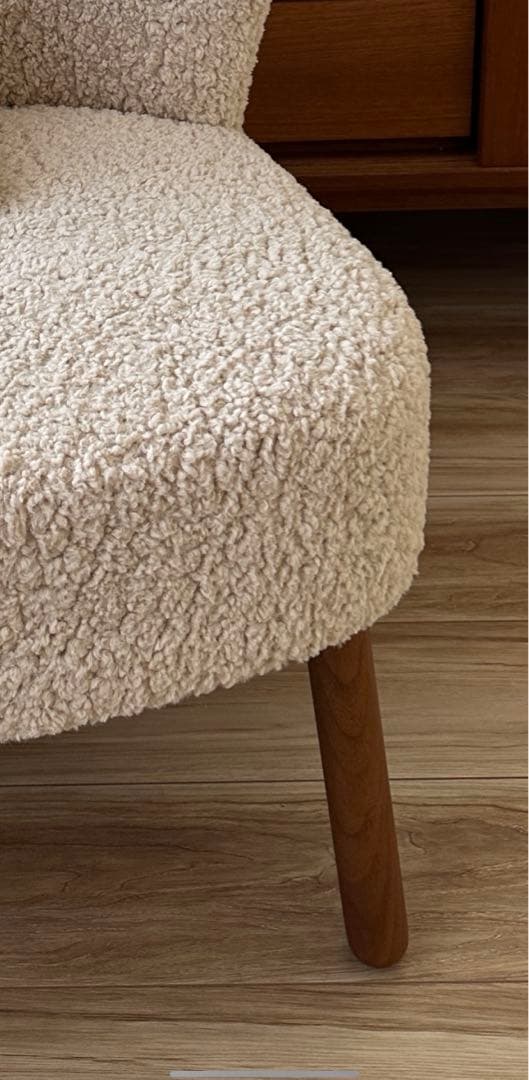 美品』ザラホーム ボア イス チェア - メルカリ